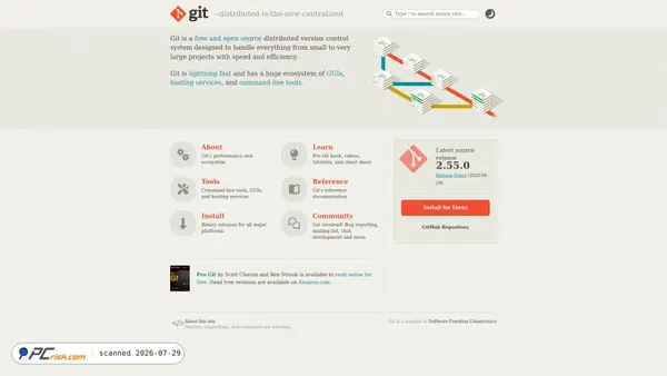 git-scm.com screenshot