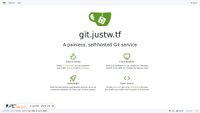 Captura de ecrã de git.justw.tf