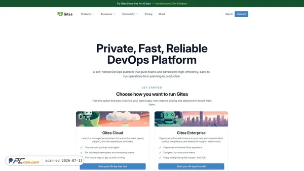 gitea.com screenshot