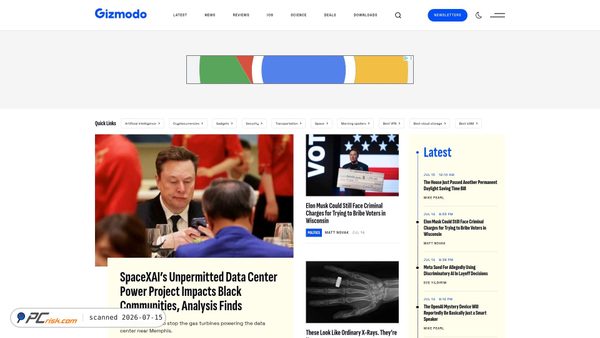 gizmodo.com screenshot