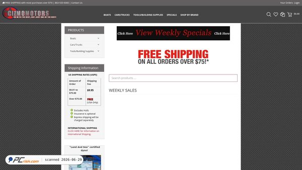 gizmomotors.com screenshot