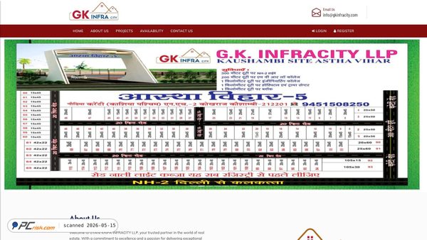 gkinfracity.com screenshot