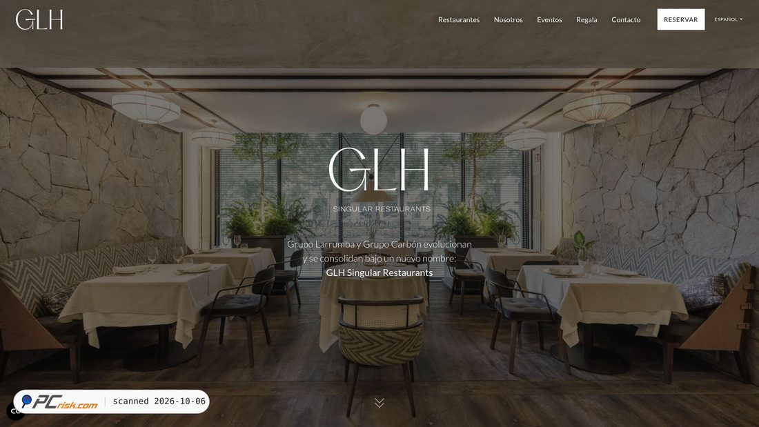 Screenshot von glhrestaurants.com