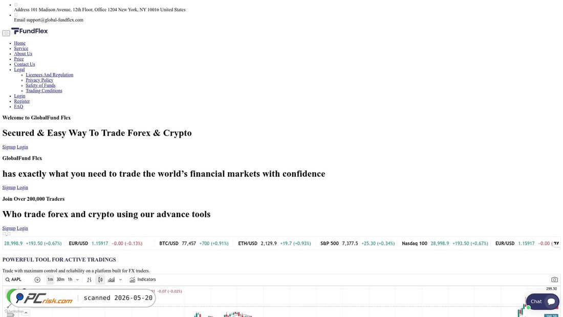 Screenshot von global-fundflex.com