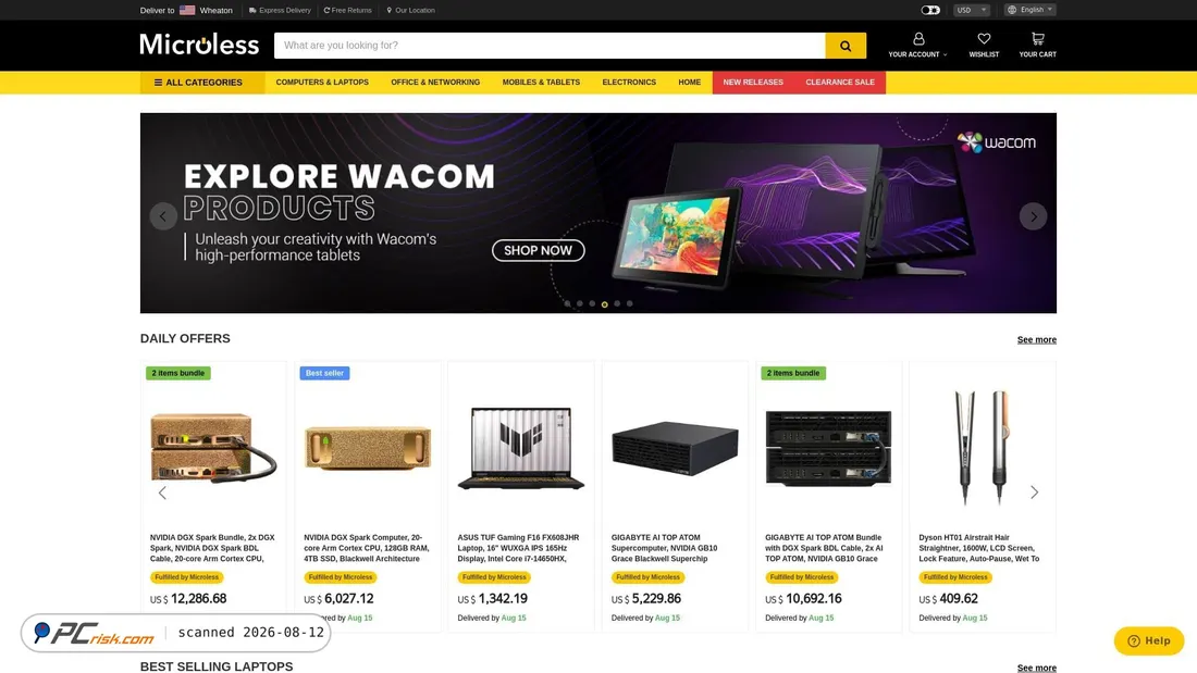 Screenshot of global.microless.com