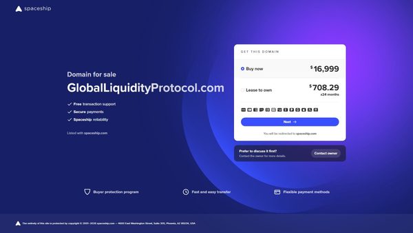 Screenshot di globalliquidityprotocol.com