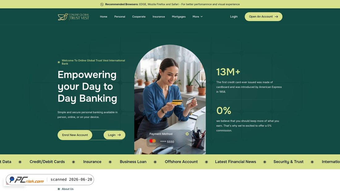 Screenshot of globaltrustvest.com