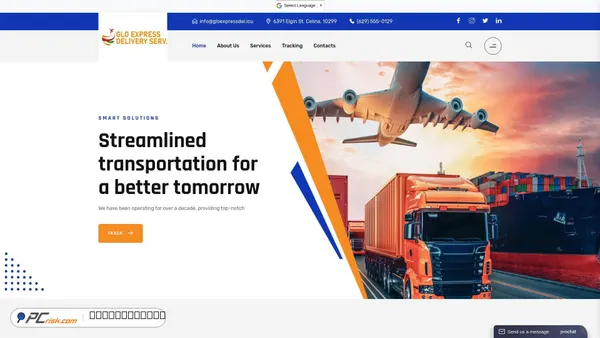 gloexpressdel.icu Screenshot