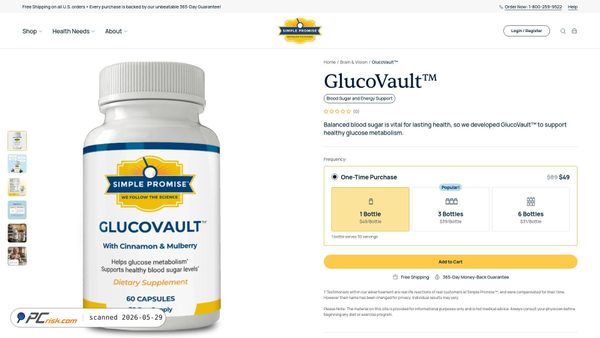 glucovault.com screenshot