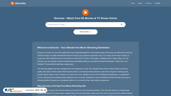 gmoviestv.com screenshot