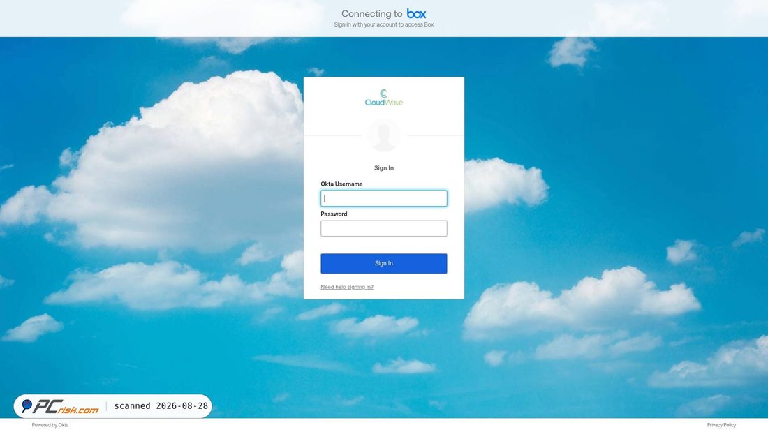 Screenshot von gocloudwave.app.box.com
