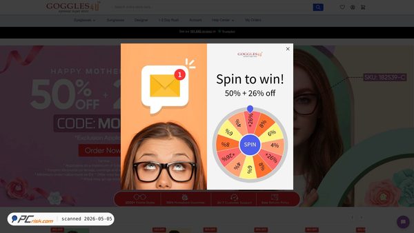 goggles4u.co.uk screenshot