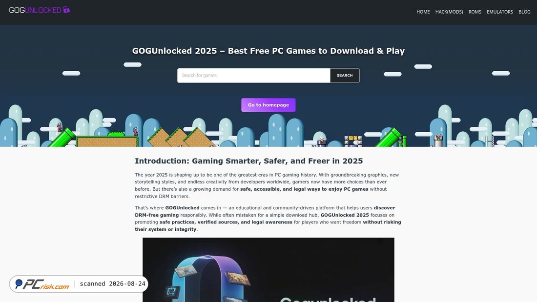Screenshot di gogunlocked.store