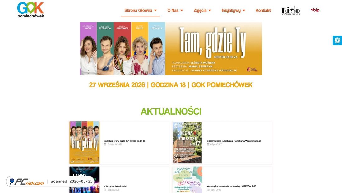 Captura de pantalla de gok.pomiechowek.pl