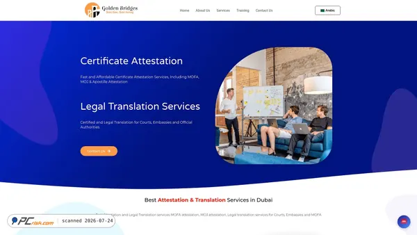 goldenbridges.net screenshot