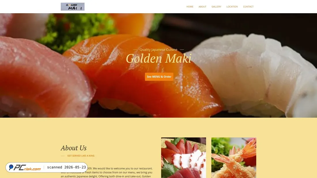 Screenshot of goldenmaki.com