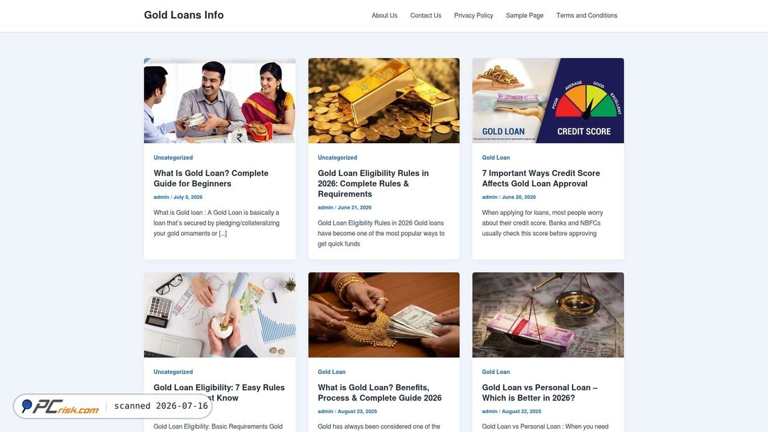 Screenshot von goldloansinfo.com