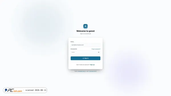 gonot.app screenshot