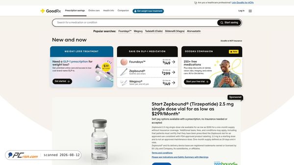 goodrx.com screenshot