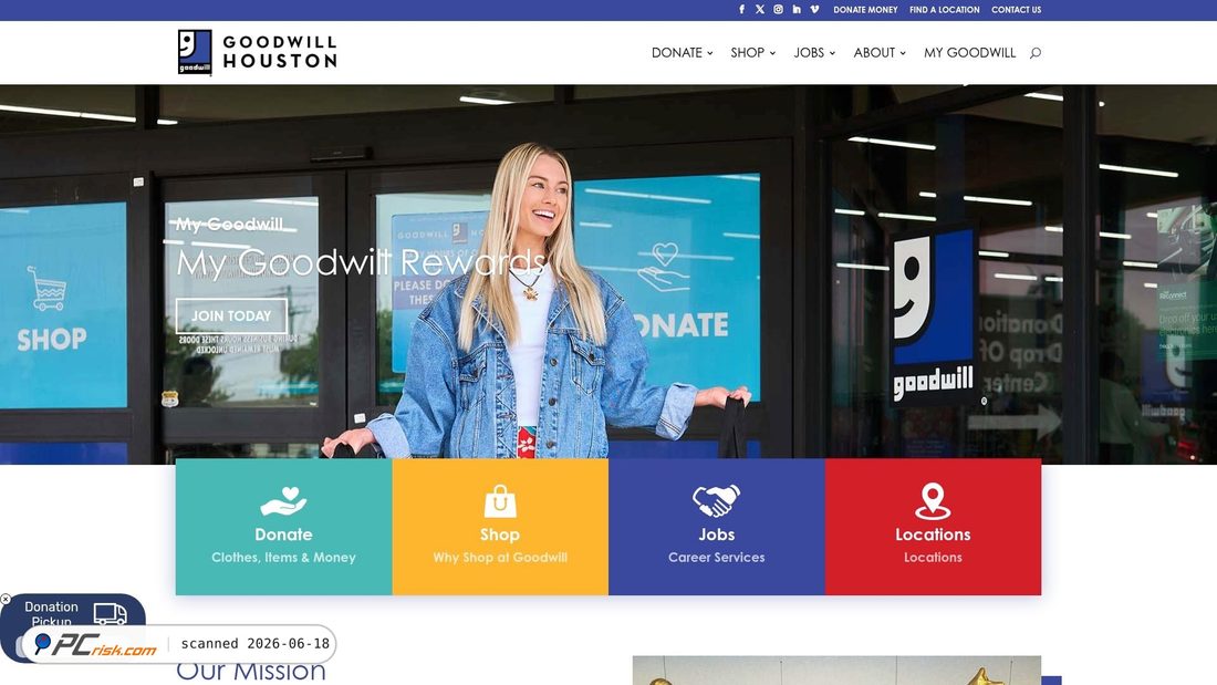 Screenshot of goodwillhouston.org