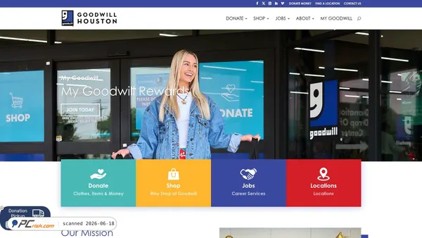 goodwillhouston.org screenshot