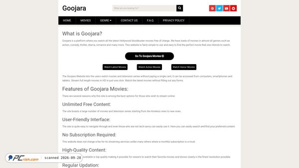 goojarach.info screenshot
