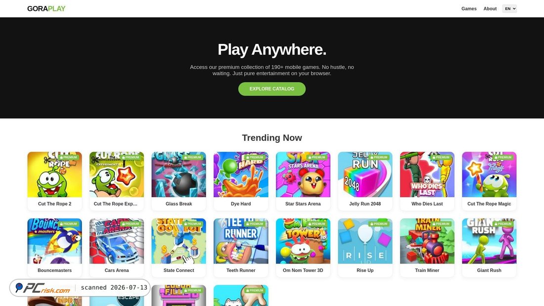 Screenshot of goraplay.com