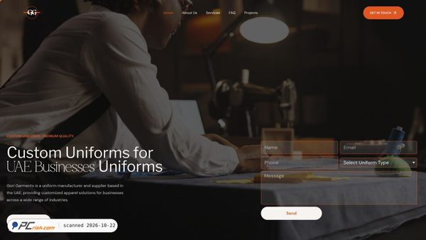 Screenshot van gorigarments.online