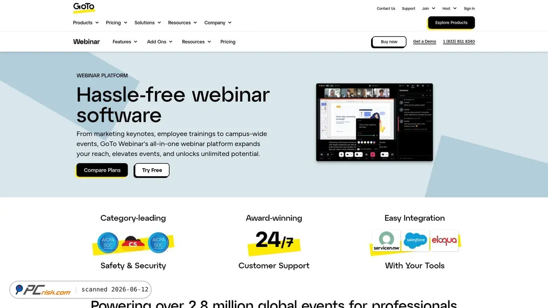 Screenshot di gotowebinar.com