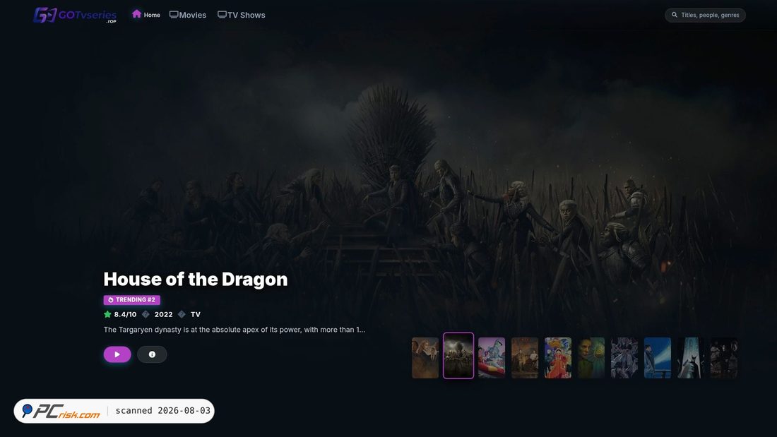 Screenshot of gotvseries.top