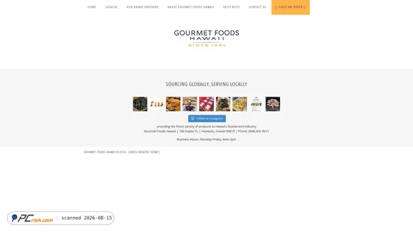 gourmetfoods-hawaii.com screenshot