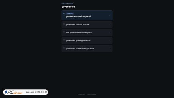goverment.com Screenshot