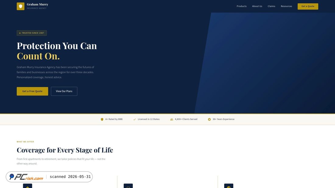 Screenshot of grahammurryinsuranceagency.com