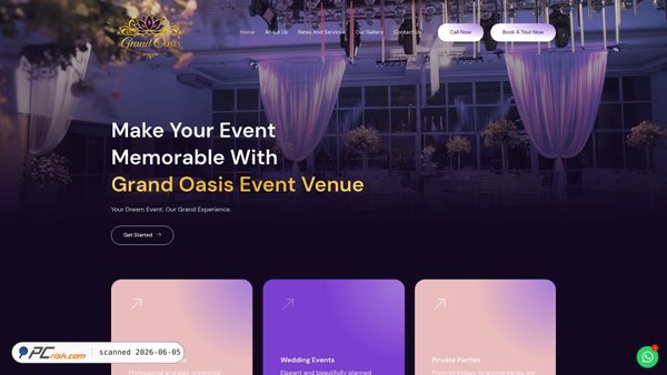 grandoasiseventvenue.com screenshot