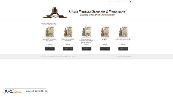 grantwriter.mybigcommerce.com screenshot