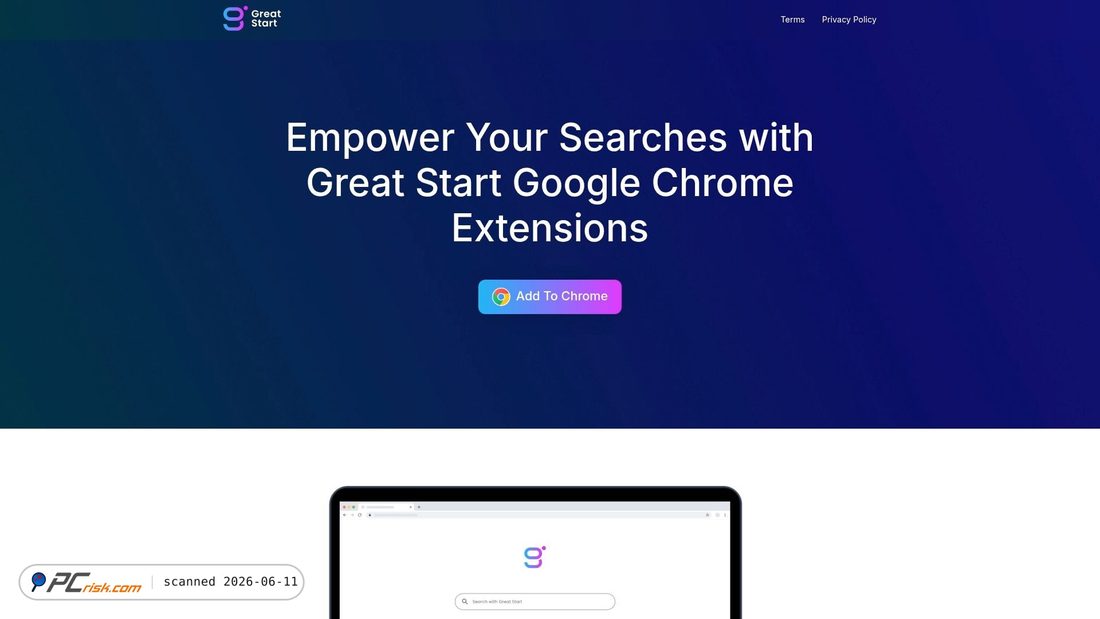 Screenshot di greatstartapp.com