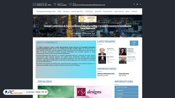 greenmanufacturing.theinfiniteminds.net screenshot