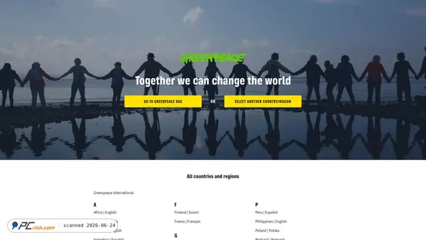 greenpeace.org screenshot