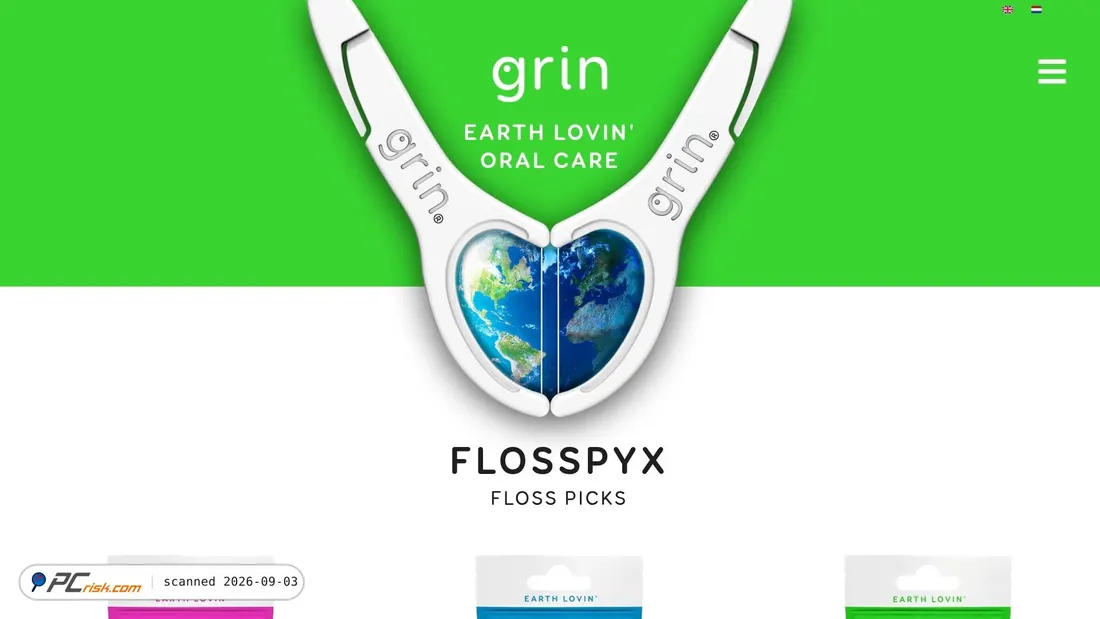 Zrzut ekranu grinoralcare.eu