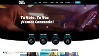 Captura de ecrã de gritacantavota.org