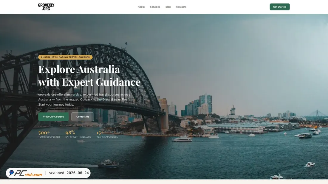 Screenshot of grovexly.org