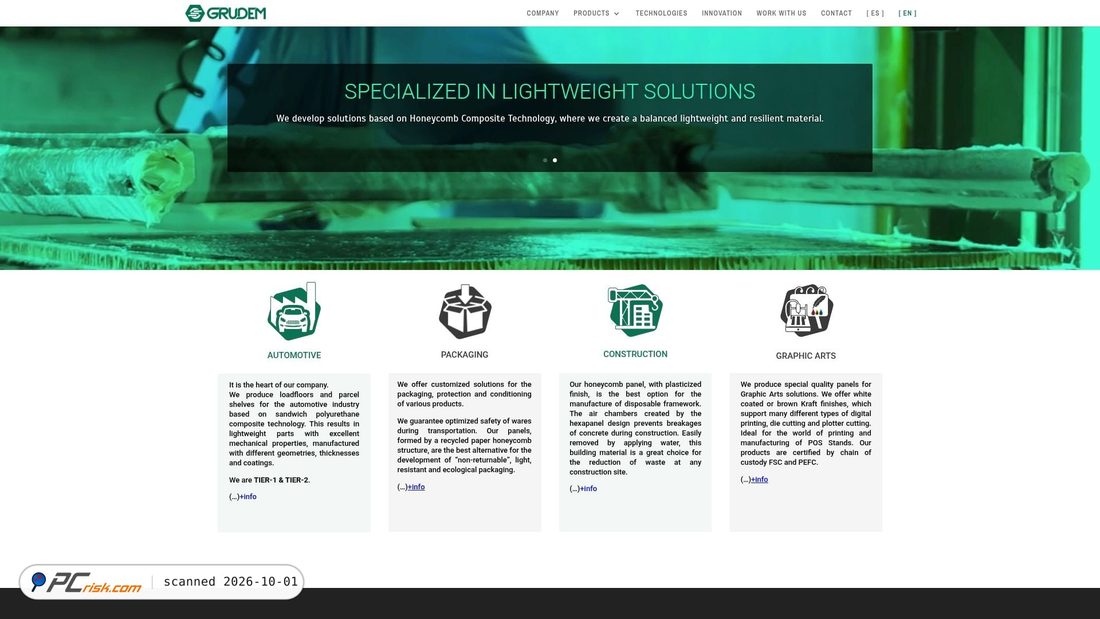 Captura de ecrã de grudem.com