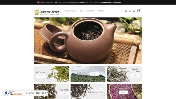 Captura de gruentee-direkt.de