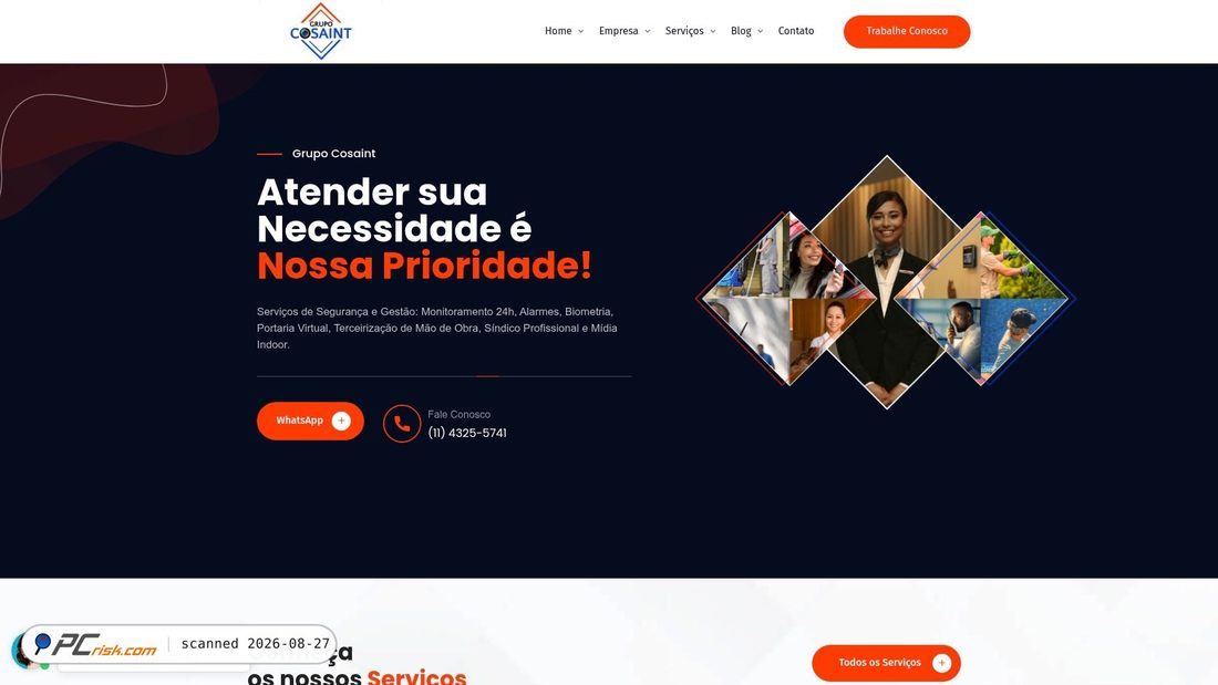 Screenshot of grupocosaint.com.br