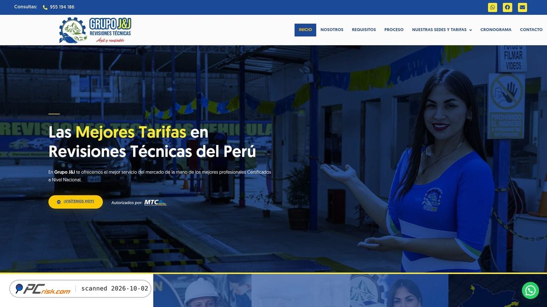 Captura de ecrã de grupoj-j.com
