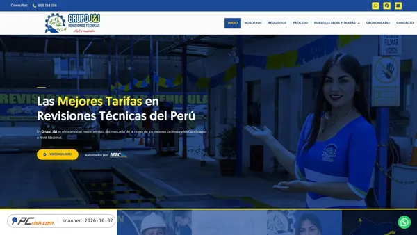 Screenshot van grupoj-j.com
