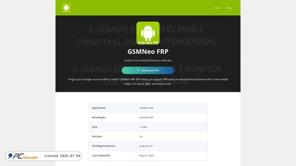 gsmneofrpapk.org screenshot