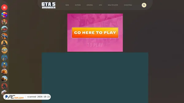 Screenshot di gta5browser.com