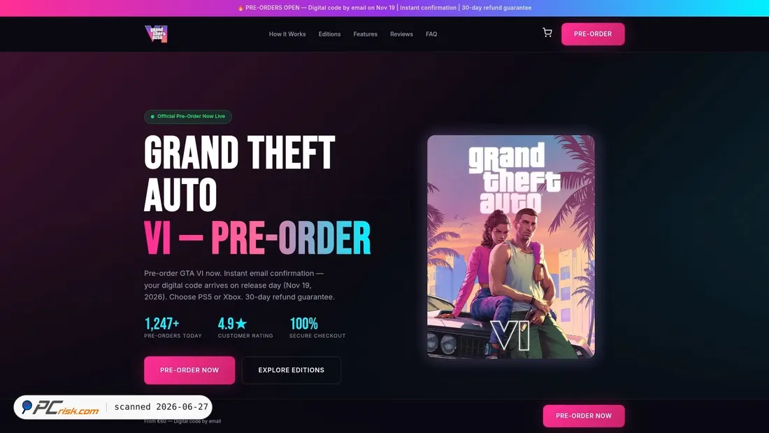 Screenshot of gtaviorders.com