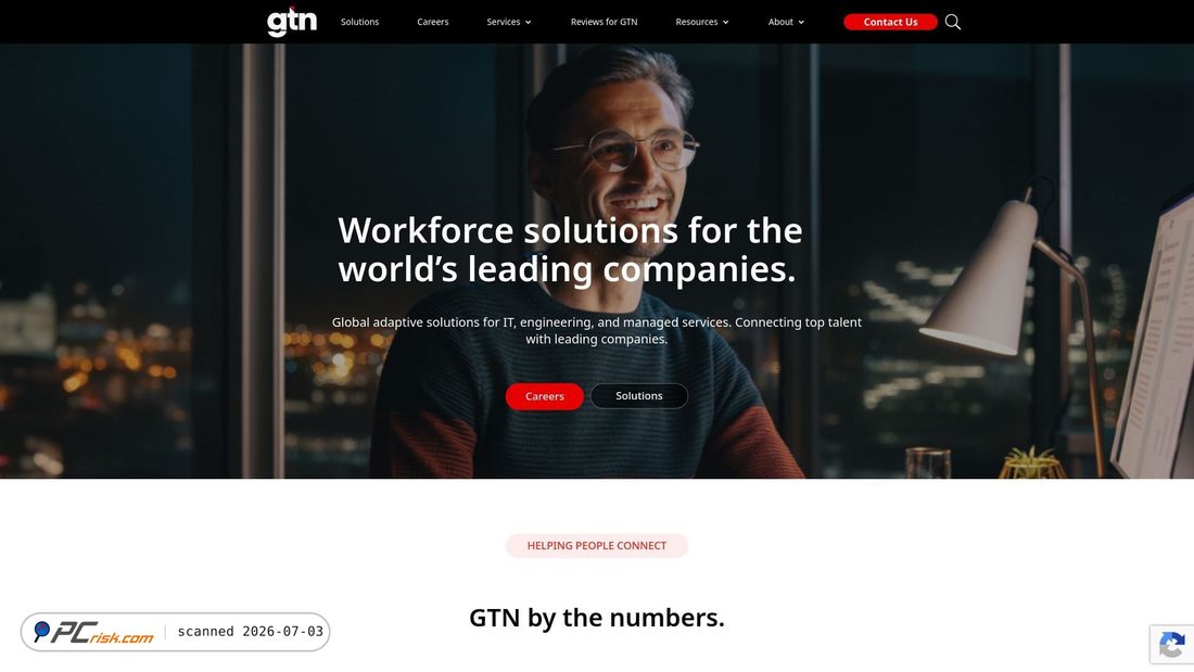 Screenshot of gtntechnicalstaffing.com